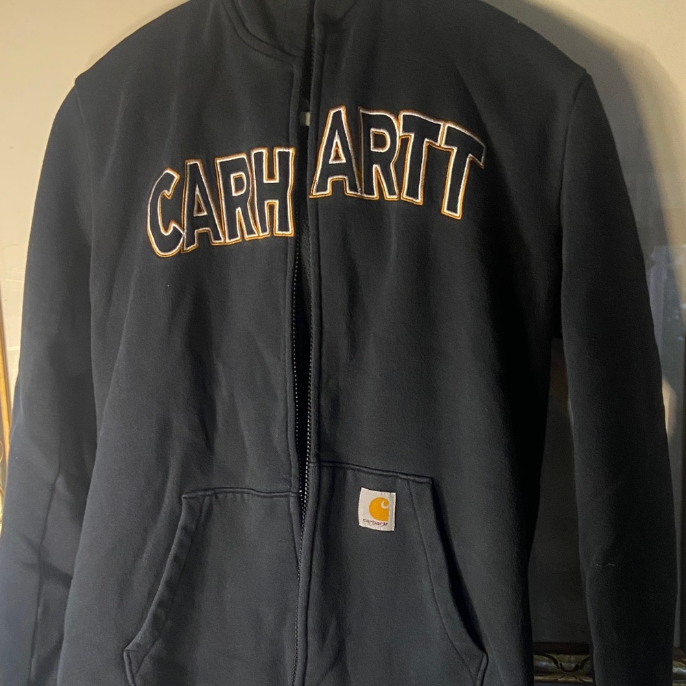 Carhartt Black Full-Zip Sweatshirt